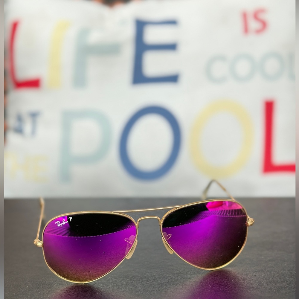 Ray Ban Polarized Large Aviator Sunglasses